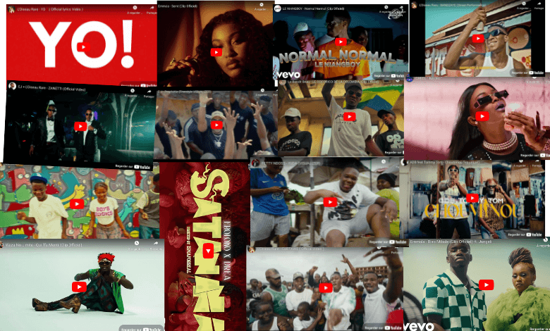 Classement des 15 clips les plus vus sur YouTube en 2024 : le palmarès des artistes gabonais
