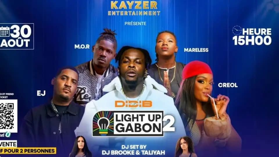 Didi B et les stars gabonaises en concert pour le « Light Up Gabon 2 » le 30 Aout