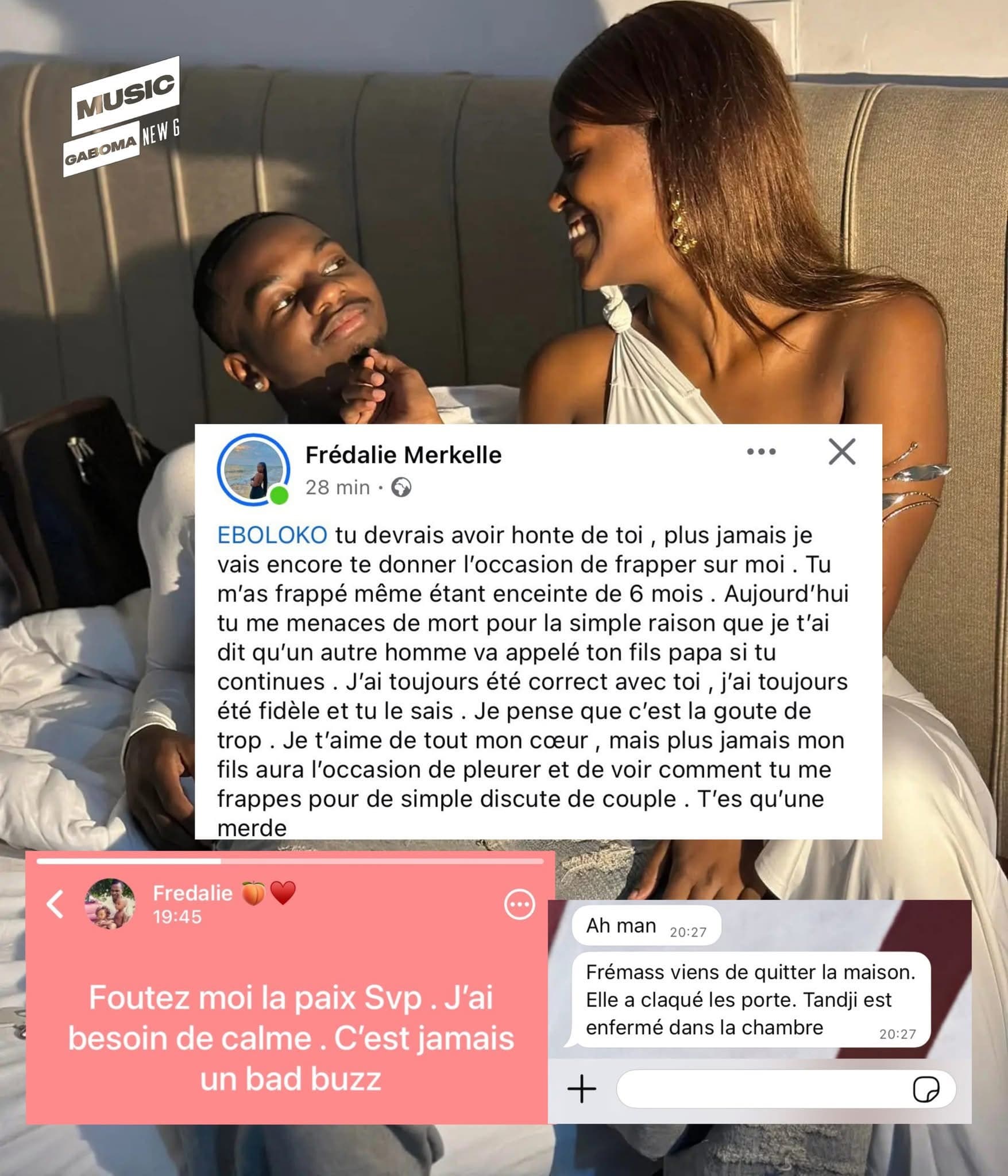 Frédalie accuse Eboloko de violences conjugales