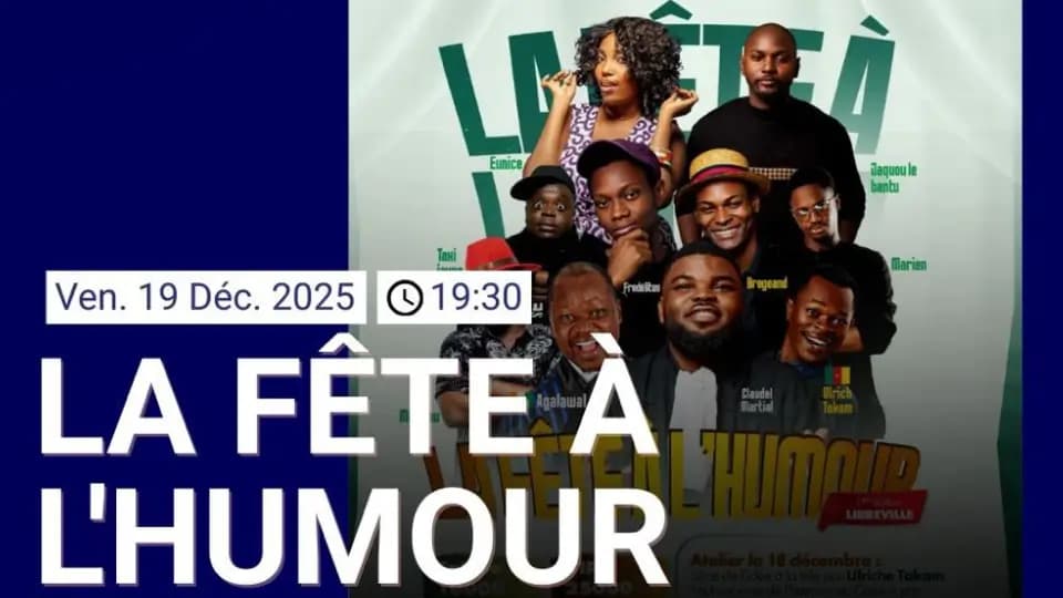 La Fête à l'Humour : Un Spectacle Immanquable à l'Institut Français du Gabon ce 19 décembre!