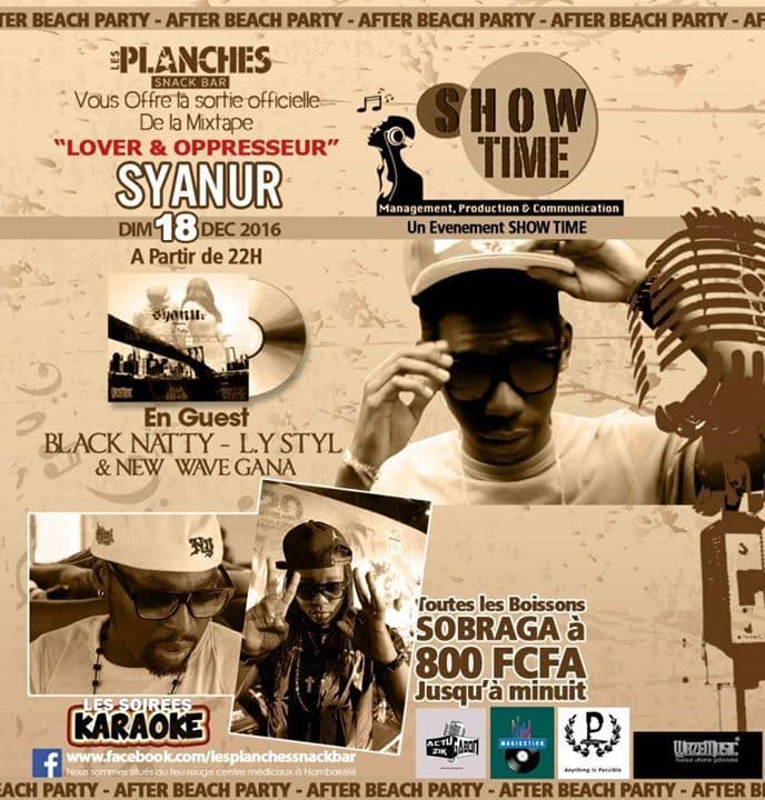 Show au Planches night club pour la sortie de la mixtape de Syanur