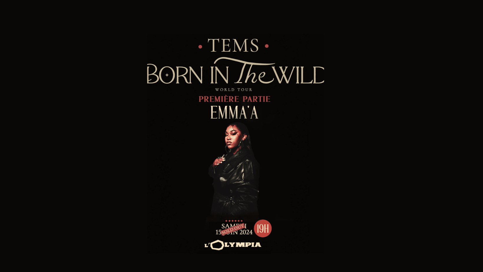 France : Emma’a en première partie du concert de Tems à l’Olympia