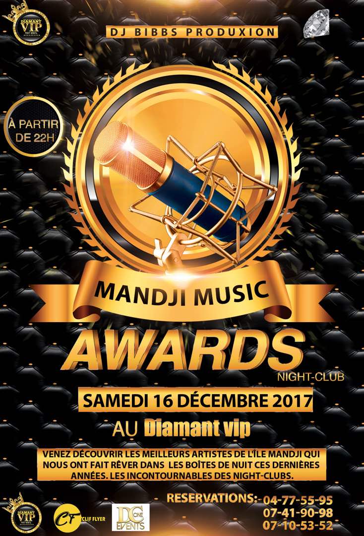 EVENEMENT | Mandji Music Award (Samedi 16 au Diamant vip)